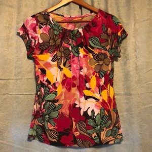 🐢Worthington floral shirt